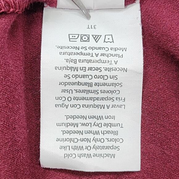 Athletic Works Pants Womens XS Red Wine Burgundy Core Knit Drawstring Straight - Picture 5 of 11